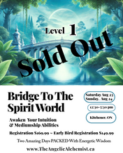 Load image into Gallery viewer, Bridge To The Spirit World      Level 1 ----   August 23 &amp; 24 OR September 13 &amp; 14

